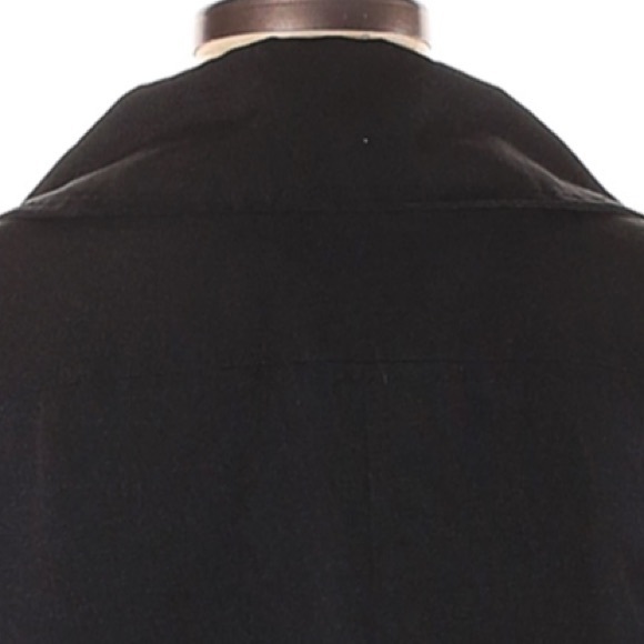 Worthington size S black Vintage button up 3/4 sleeve A-line dress coat jacket - Picture 11 of 16
